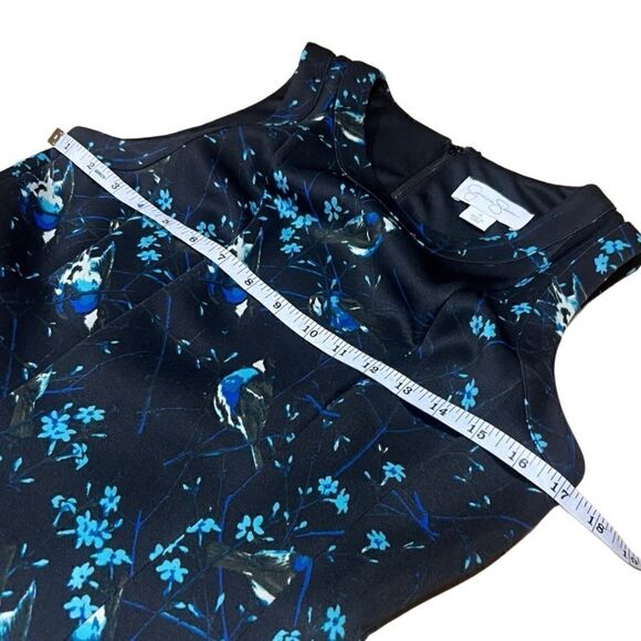 Jessica Simpson black blue bird dress size 6 - Picture 15 of 16